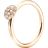 Efva Attling Love Bead Ring - Gold/Diamonds