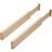 iDESIGN Renewable Paulownia Wood Collection Expandable Drawer Divider Inserts 2.5 x 1722 Set of 2