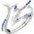 Thomas Sabo Dolphin Ring - Silver/Blue/Transparent