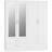 SECONIQUE Nevada White Gloss Wardrobe 154x182.5cm