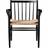 FDB Møbler J81 Nature-Beech Black Painted Chaise de Cuisine 82cm