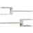 Livetastic Fork White Wall Shelf 75cm