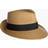 Eric Javits Squishee Classic Fedora Hat - Natural/Black