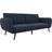 Novogratz Brittany Blue Sofa 207cm 3 Seater