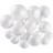 White 20 Pieces 5 Sizes Foam Balls