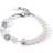 Coeur de Lion Graduated GEOCUBE Bracelet Rock Crystal & Pearls