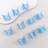 Shein 10 Pcs Ladies Ab Color Butterfly Shaped Plastic Hair Clip
