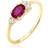 Elli Premium Ring Engagement - Ruby Gold