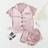 Shein Contrast Binding PJ Set