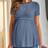 Shein Maternity Solid Peplum Tee