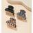Shein 3pcs Women Leopard Print Hair Clip Set