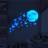Shein 4pcs Butterfly & Moon Pattern Glow In The Dark Sticker, Modern Moon Print Decal