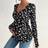 Shein Maternity Ditsy Floral Print Knot Side Wrap Tee