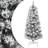 vidaXL Artificial Spruce Hinged with Flocked Snow Green and White Christmas Tree 120cm