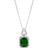 Jon Richard Pendant Necklace - Silver/Transparent/Green