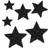 Shein Rhinestone Decor Star Shaped DIY Iron-on Patch 2pcs
