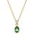 Swarovski Stilla Pear Cut Pendant - Gold/Green/Transparent