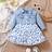Shein Baby Flap Pocket Denim Jacket & Floral Print Ruffle Hem Cami Dress