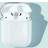 Shein 1pc Solid Clear AirPods Case