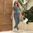 Shein Maternity Drawstring Ruched Tee & Leggings Set