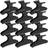 Shein 12pcs Black Butterfly Style Hair Clips