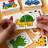 Shein 32Pcs Montessori Toddler Card Matching Game Early Education Puzzle Toys Cartoon Jigsaw Toys Color Shape Cognitive Training Gift