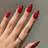 Shein Elevate Your Style With 24pcs Long Almond Shape Bright Red False Nails Set