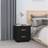 vidaXL Cabinet Black 40 x 34 x 45 cm Bedside Table