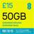 EE Extra Data 50GB Pay As You Go SIM Card