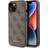 Guess iPhone 15 Mobilskal 4G Metal Gold Logo Brun