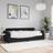 vidaXL 3196902 Black Sofa 3 personers