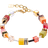 Coeur de Lion Geocube Iconic Indian Summer Bracelet - Gold/Multicolour