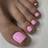 Shein Square Artificial Nail Tips Set - Afternoon