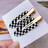 Shein 2pcs Women Checkered Pattern Fashionable Alligator Hair Clip
