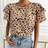 Shein Dalmatian Print Butterfly Sleeve Blouse