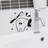 Shein Cartoon Graphic Wall Sticker Black PVC Waterproof