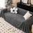 Shein 1pc Waffle Winter Plush Sofa Towel Loose Sofa Cover Grey