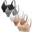 Shein Maternity 5 Pack Solid Ruched Nursing Bra