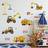 Shein Engineering Vehicle Print Wall Sticker 2pcs