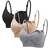 Shein Maternity 3pack Ruched Seamless Bra For Mother