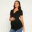 Shein Maternity Half Button Placket Ruched Side Tee