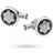 Montblanc Cufflinks Steel Snowcap - Onyx