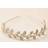 Shein 1pc Women Rhinestone Leaf Glamorous Headband For Hair