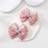 Shein 2pcs Toddler Girls Faux Pearl & Bow Hair Clip