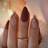 Shein 24pcs New Autumn And Winter Almond Shaped Brown Nail Patch Glitter 24-pack