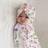Shein Newborn Photography Floral Print Wrap Blanket & Hat