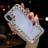 Shein Fashionable Rhinestone-encrusted Transparent Phone Case Compatible With Samsung S And Note Series, Iphone 14 Pro Max, And Iphone 8 Plus