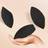 Shein Baopinger 3 Black Oval Shaped Double Cut Facial Makeup Sponge