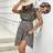 Shein Maternity Ditsy Floral Print Ruffle Trim Nursing Dress