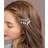 Shein Elegant Ornate Barrette With Rhinestone & Pearl Minimalist Hair Clip